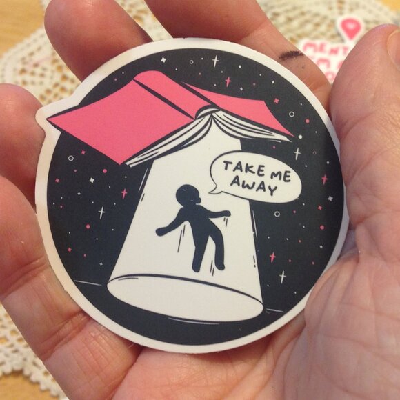 Book Lover's Stickers for locker, computer, book covers, kindle, crafts - Picture 7 of 8